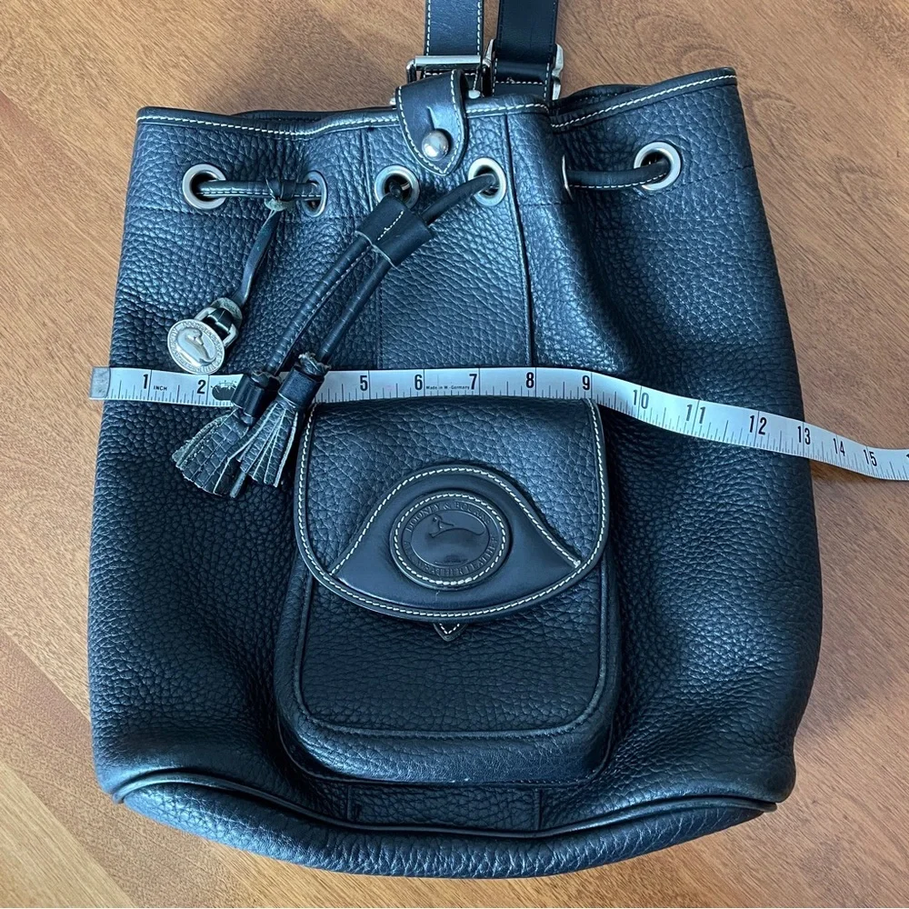 Dooney & Bourke Black Leather Shoulder Bag - Picture 13 of 16